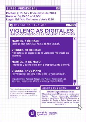 "Violencias Digitales: Nuevo contexto de la violencia machista"